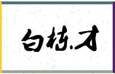 「白栋才」姓名分数91分-白栋才名字评分解析