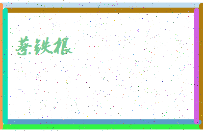 「蔡铁根」姓名分数93分-蔡铁根名字评分解析-第4张图片
