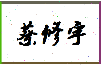 「蔡修宇」姓名分数91分-蔡修宇名字评分解析