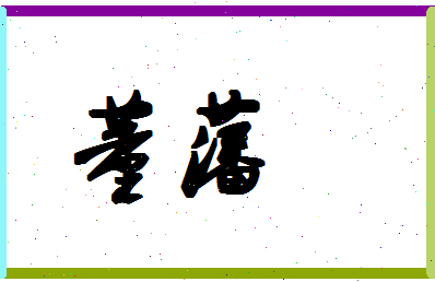 「董藩」姓名分数87分-董藩名字评分解析