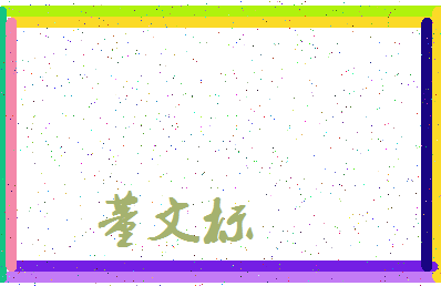 「董文标」姓名分数66分-董文标名字评分解析-第3张图片