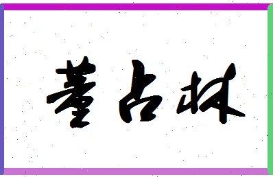 「董占林」姓名分数74分-董占林名字评分解析