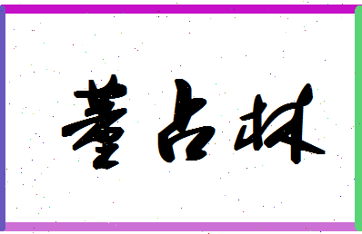 「董占林」姓名分数74分-董占林名字评分解析-第1张图片