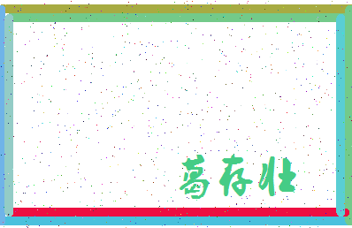 「葛存壮」姓名分数88分-葛存壮名字评分解析-第3张图片