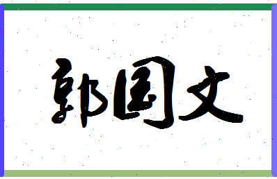 「郭国文」姓名分数96分-郭国文名字评分解析-第1张图片