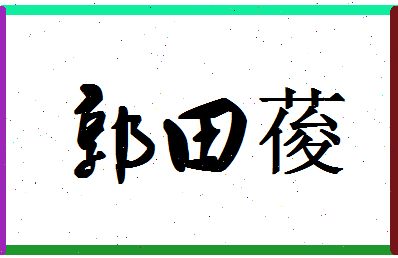 「郭田葰」姓名分数72分-郭田葰名字评分解析