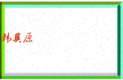 「韩其原」姓名分数98分-韩其原名字评分解析-第4张图片