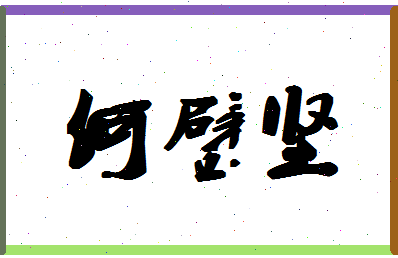 「何璧坚」姓名分数95分-何璧坚名字评分解析-第1张图片