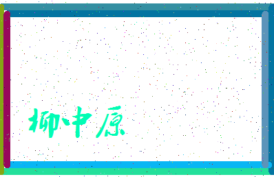 「柳中原」姓名分数85分-柳中原名字评分解析-第4张图片