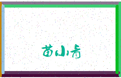 「苗小青」姓名分数73分-苗小青名字评分解析-第3张图片