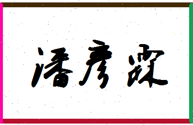 「潘彦霖」姓名分数98分-潘彦霖名字评分解析