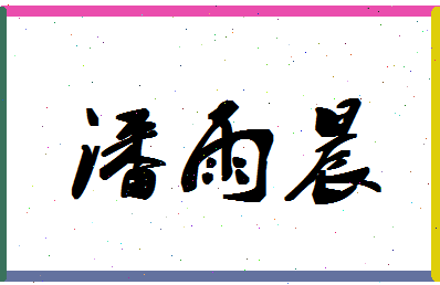 「潘雨晨」姓名分数90分-潘雨晨名字评分解析